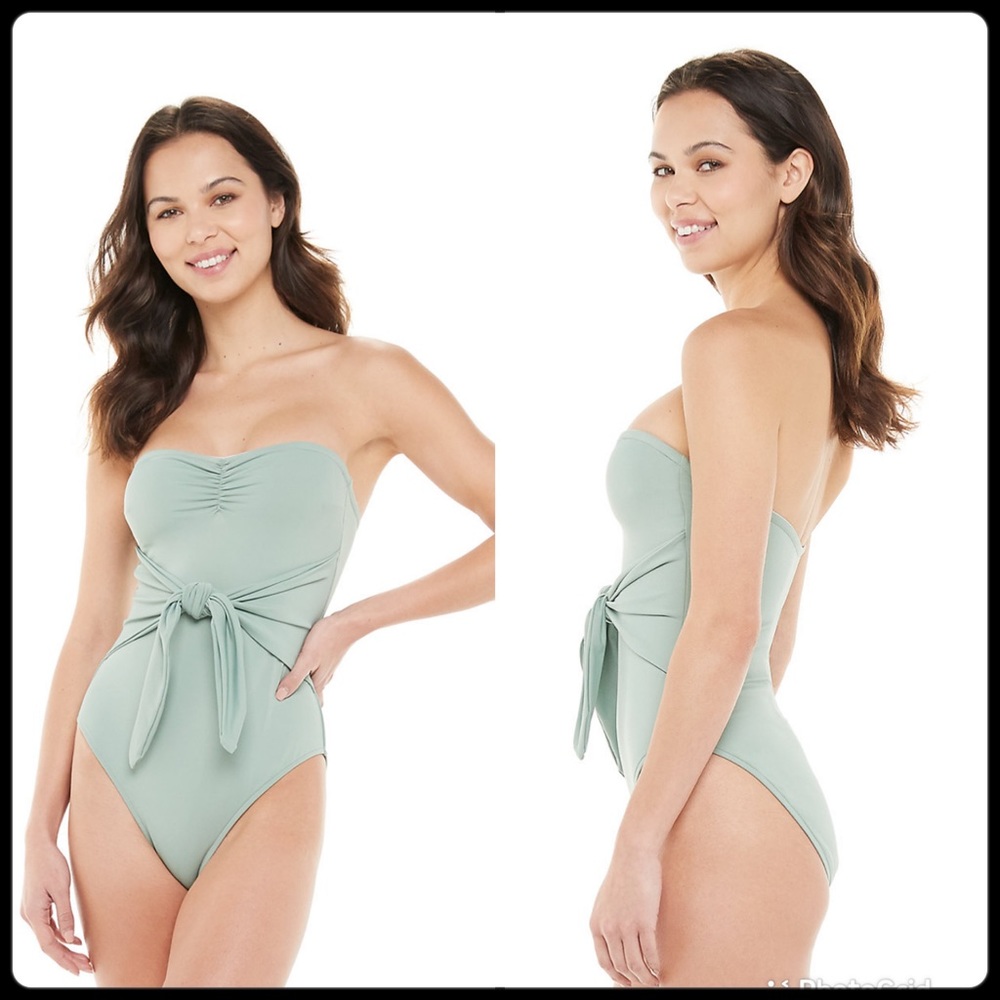 We Wore What One-Piece Swimsuit in Jade $125